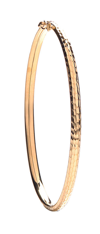 Yellow Gold D/C Fancy Bangle TGC-BN0402