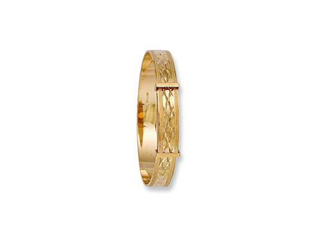 Yellow Gold D/C Baby Slave Bangle TGC-BN0195