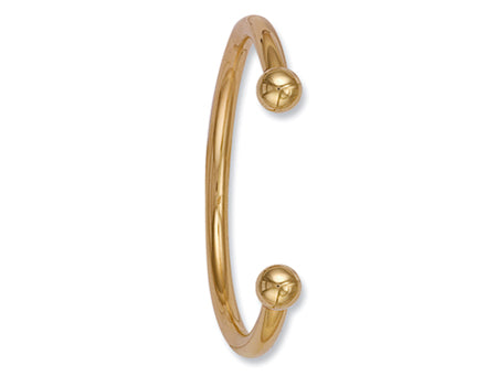 Yellow Gold Gents 6mm Torque Bangle TGC-BN0030