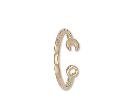 Yellow Gold Baby Spanner Bangle TGC-BN0349