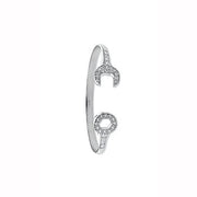 White Gold Baby Cz Spanner Bangle TGC-BN0379
