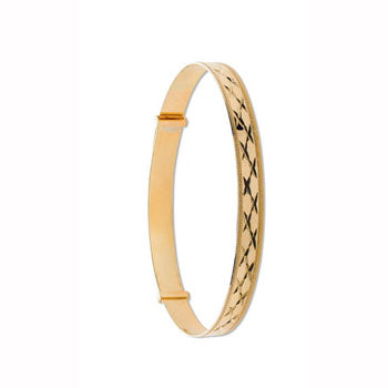 Yellow Gold D/C Expandable Slave Bangle TGC-BN0397