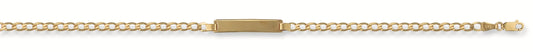 Yellow Gold Baby Curb ID Bracelet TGC-BR0009-BB