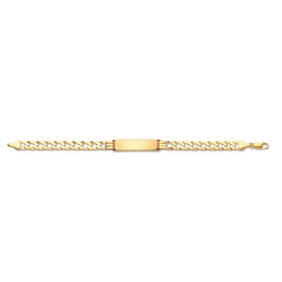 Yellow Gold Curb ID Bracelet TGC-BR0041