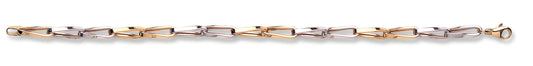 White & Yellow Gold Link Bracelet TGC-BR0596