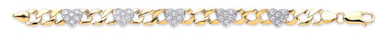 Yellow Gold Baby Cz Heart Bracelet TGC-BR0610