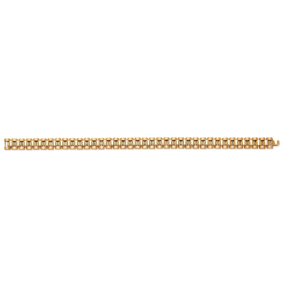 Yellow Gold Rolex-Style Link Gents Bracelet TGC-BR0631