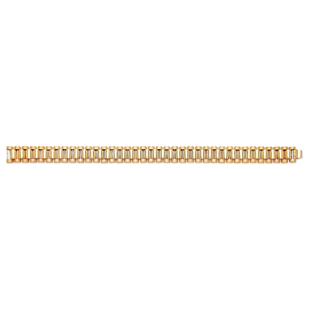 Yellow Gold Rolex-Style Link Gents Bracelet TGC-BR0632