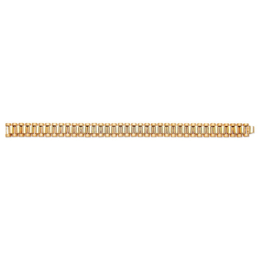 Yellow Gold Rolex-Style Link Gents Bracelet TGC-BR0632