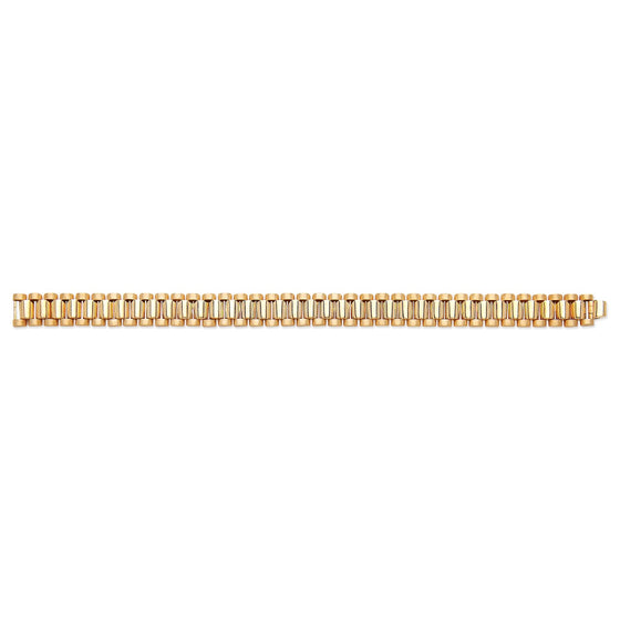 Yellow Gold Rolex-Style Link Gents Bracelet TGC-BR0632