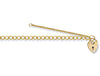 Yellow Gold Open Curb & Padlock Charm Baby Bracelet TGC-BR0014-BB