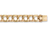 Yellow Gold Plain & Patterned Casted Curb Bracelet TGC-BR0369