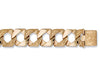 Yellow Gold Plain & Patterned Casted Curb Bracelet TGC-BR0370