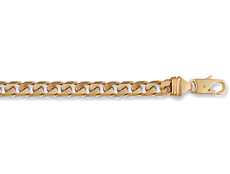 Yellow Gold Tight Link Curb Bracelets TGC-BR0049