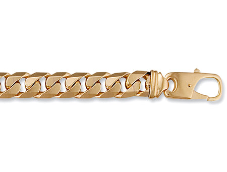 Yellow Gold Tight Link Curb Bracelets TGC-BR0052