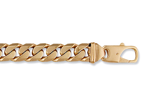 Yellow Gold Tight Link Curb Bracelets TGC-BR0053