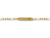 Yellow Gold Baby Figaro ID Bracelet TGC-BR0008-BB