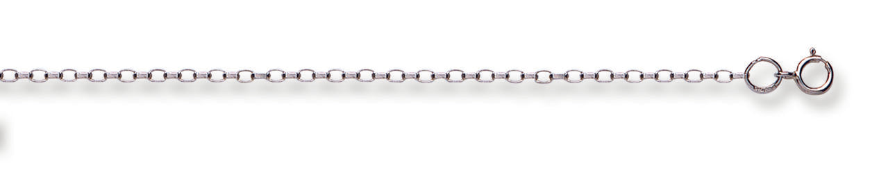 White Gold Open Diamond Cut Belcher Chain TGC-CN0511