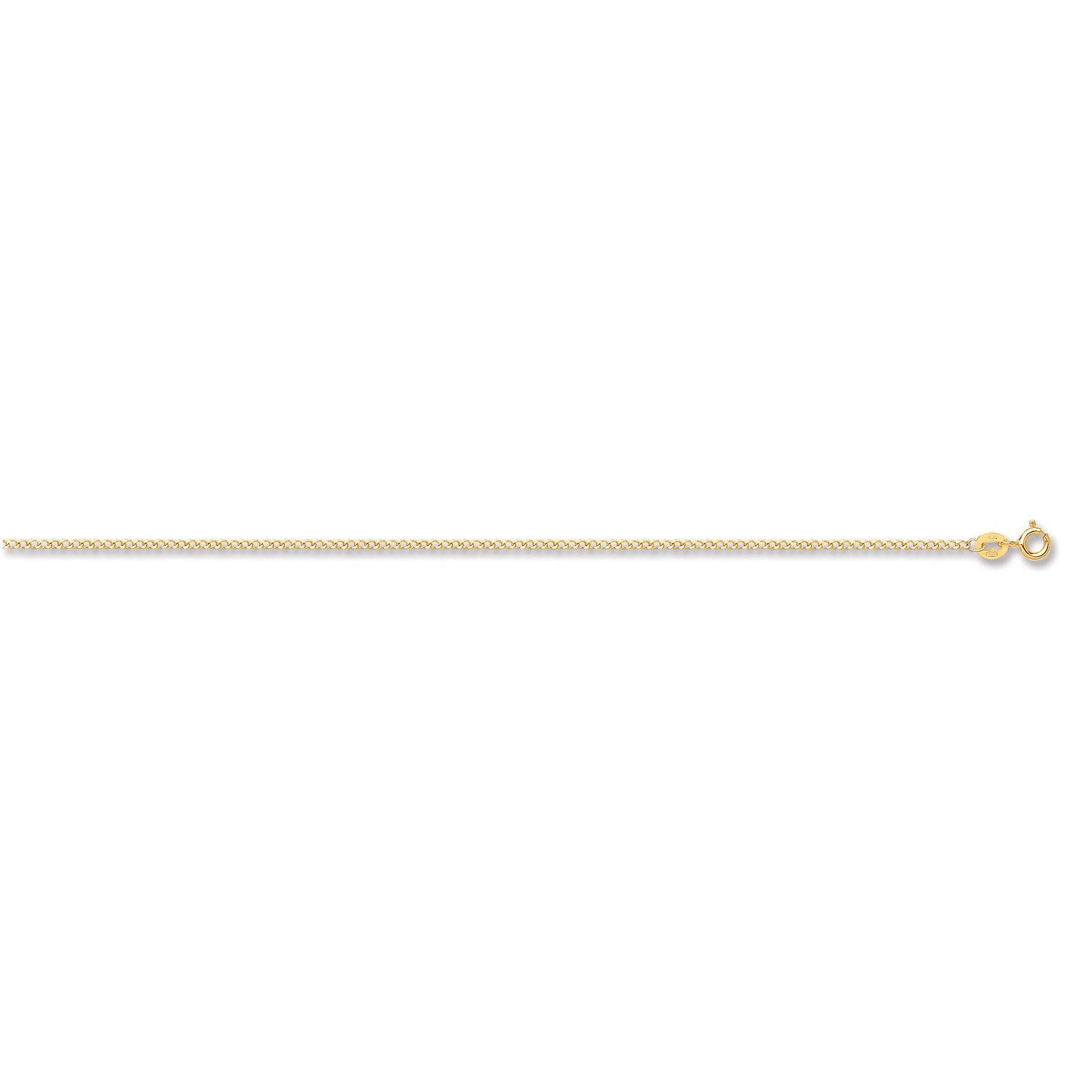 Yellow Gold Classic Hollow Curb Chain TGC-CN0528