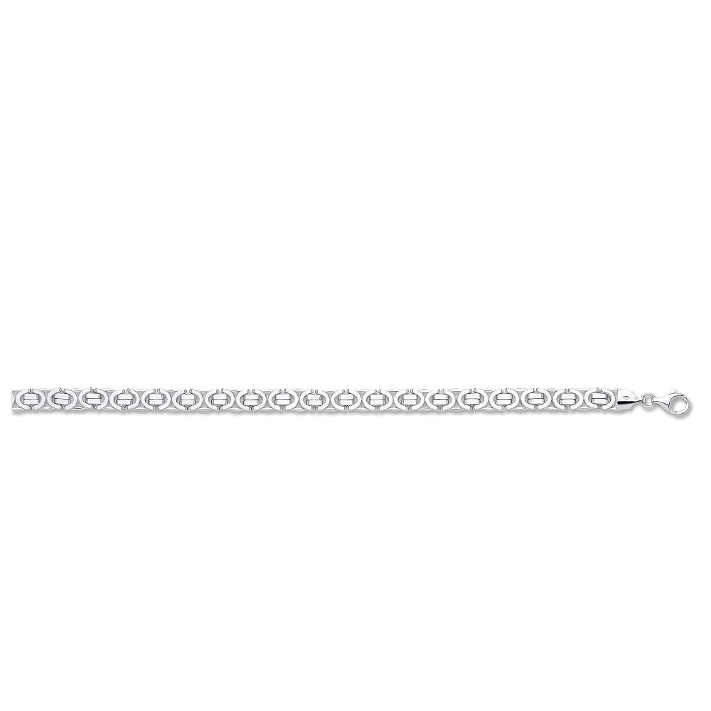 White Gold Flat Byzantine Chain TGC-CN0534-GB