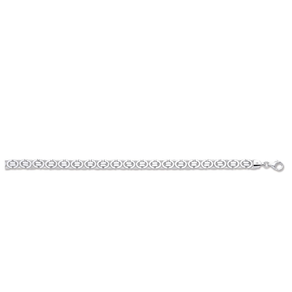 White Gold Flat Byzantine Chain TGC-CN0534