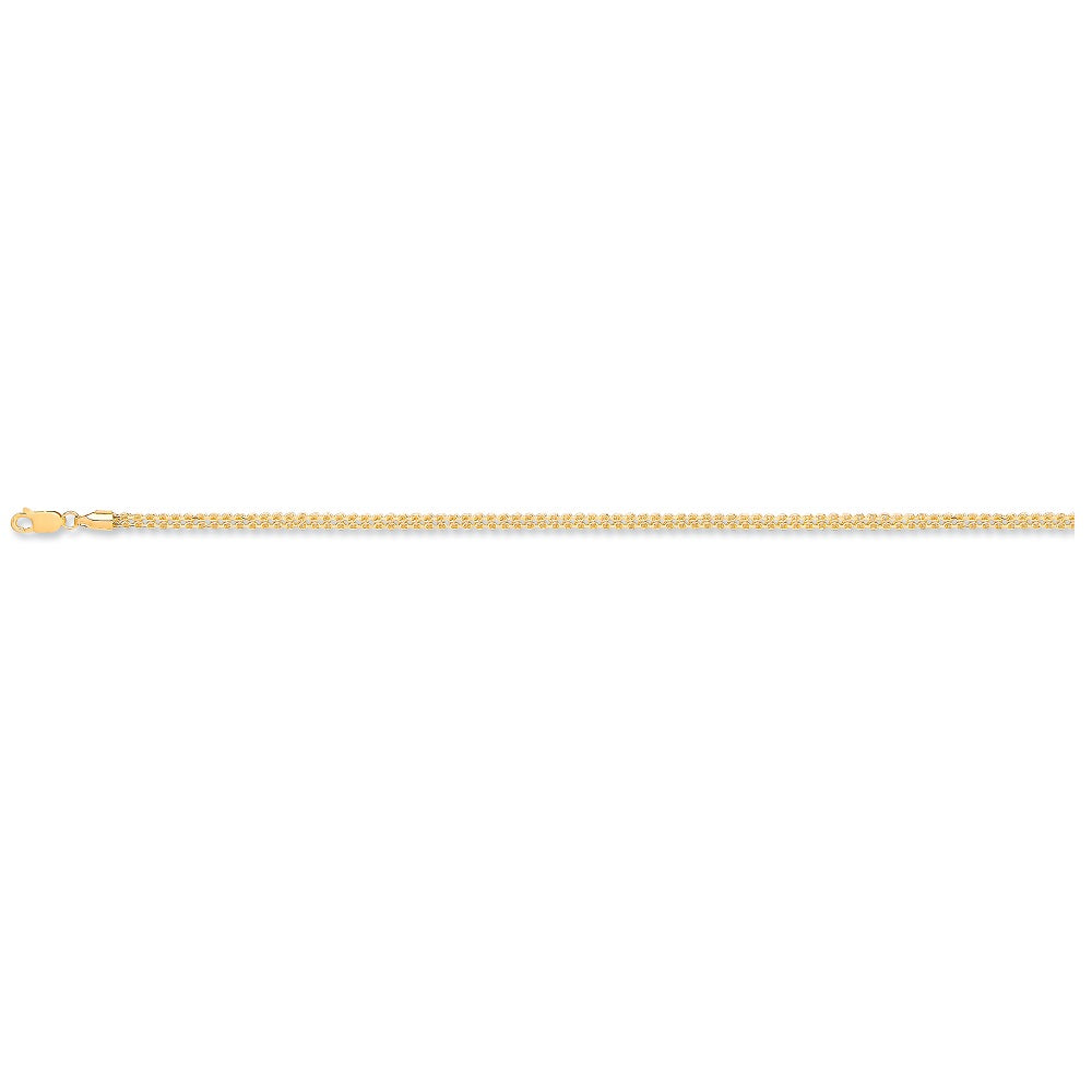 Yellow Gold Hollow Sq D/C Belcher Chain TGC-CN0542-LB