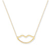 Yellow Gold Rolo Chain, Lips, Adjustable Lenghts TGC-CN0551