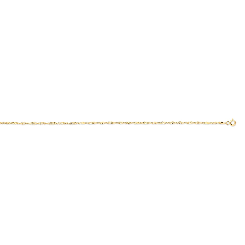 Yellow Gold Hollow Singapore Chain TGC-CN0554