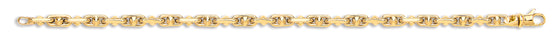 Yellow Gold Faceted Ball Belcher Chain/Bracelet TGC-CN0558-LB