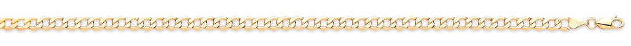 Yellow Gold Hollow Curb TGC-CN0563-LB