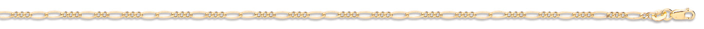 Yellow Gold Hollow Figaro Chain TGC-CN0567