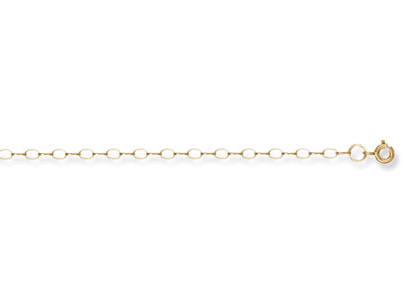 Yellow Gold B 1/4 Light Oval Belcher Chain TGC-CN0105