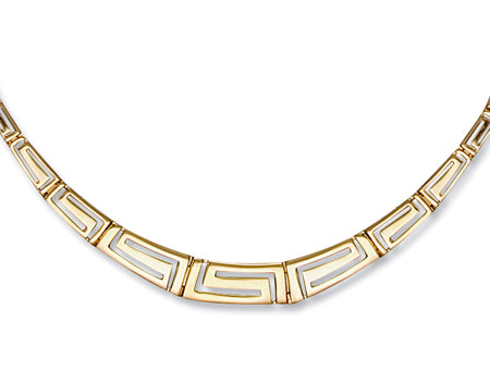 Yellow Gold Greek Key Collarette TGC-CN0241