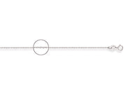 White Gold Diamond Cut Trace Chain TGC-CN0264