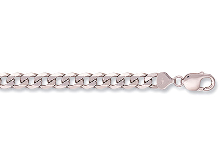 White Gold Curb Chain TGC-CN0364-LB