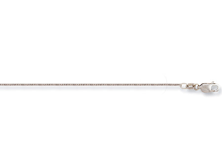 18ct White Gold Box Chain TGC-CN0369