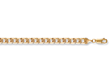 Yellow Gold Flat Curb Chain TGC-CN0408