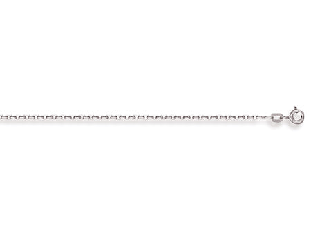 White Gold Diamond Cut Belcher Chain TGC-CN0415