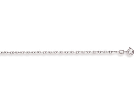 White Gold Diamond Cut Belcher Chain TGC-CN0416
