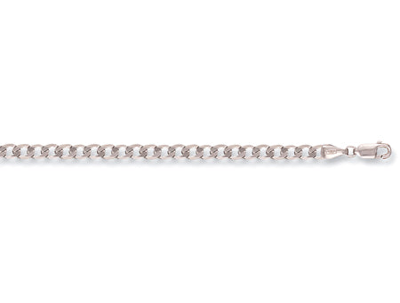 White Gold Curb Chain TGC-CN0427-LB