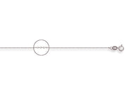 White Gold Diamond Cut Trace Chain TGC-CN0457