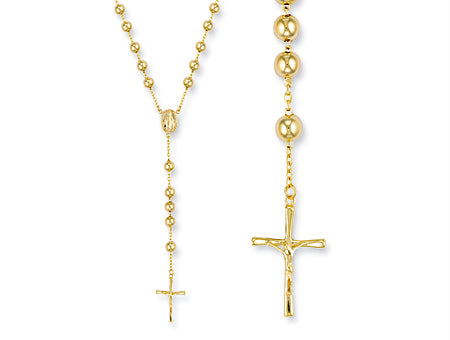 Yellow Gold Rosary Beads TGC-CN0473