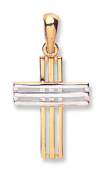 Yellow & White Gold Fancy Cross TGC-CX0186