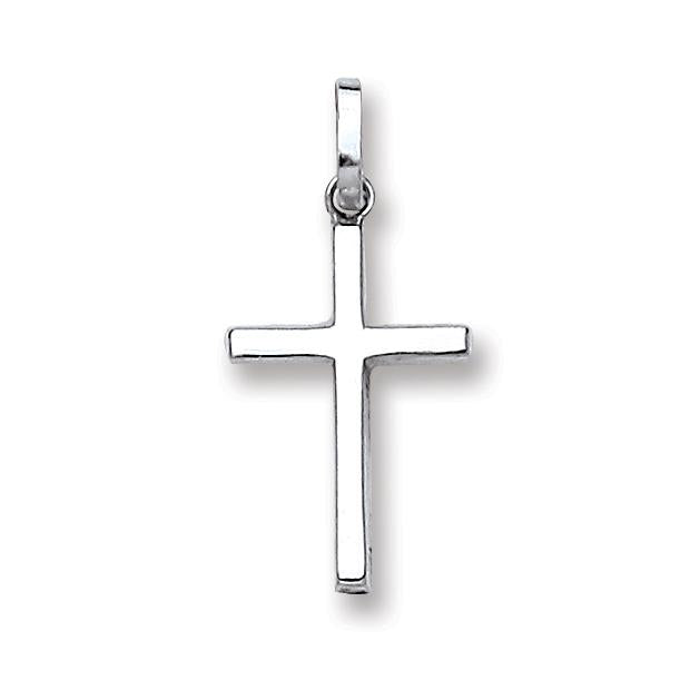 White Gold Hollow Cross TGC-CX0204