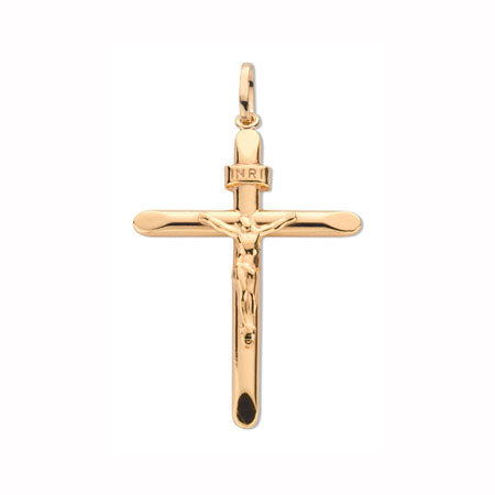 Yellow Gold Crucifix TGC-CX0174 - Gold Centre Fulham