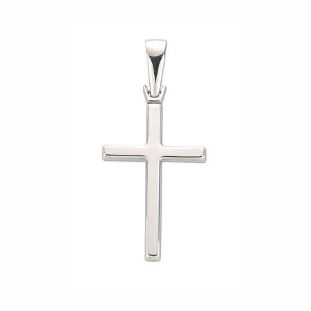 White Gold Hollow Cross TGC-CX0182