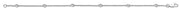 18ct White Gold 0.20ct Rubover Diamond Bracelet TGC-DBR0067