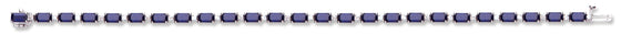 18ct White Gold 0.55ct Diamond & 9.80ct Sapphire Bracelet TGC-DBR0077
