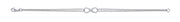 9ct White Gold 0.15ct Diamond Bracelet TGC-DBR0086
