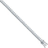 18ct White 5.00ct Princess Cut Diamond Bracelet TGC-DBR0050